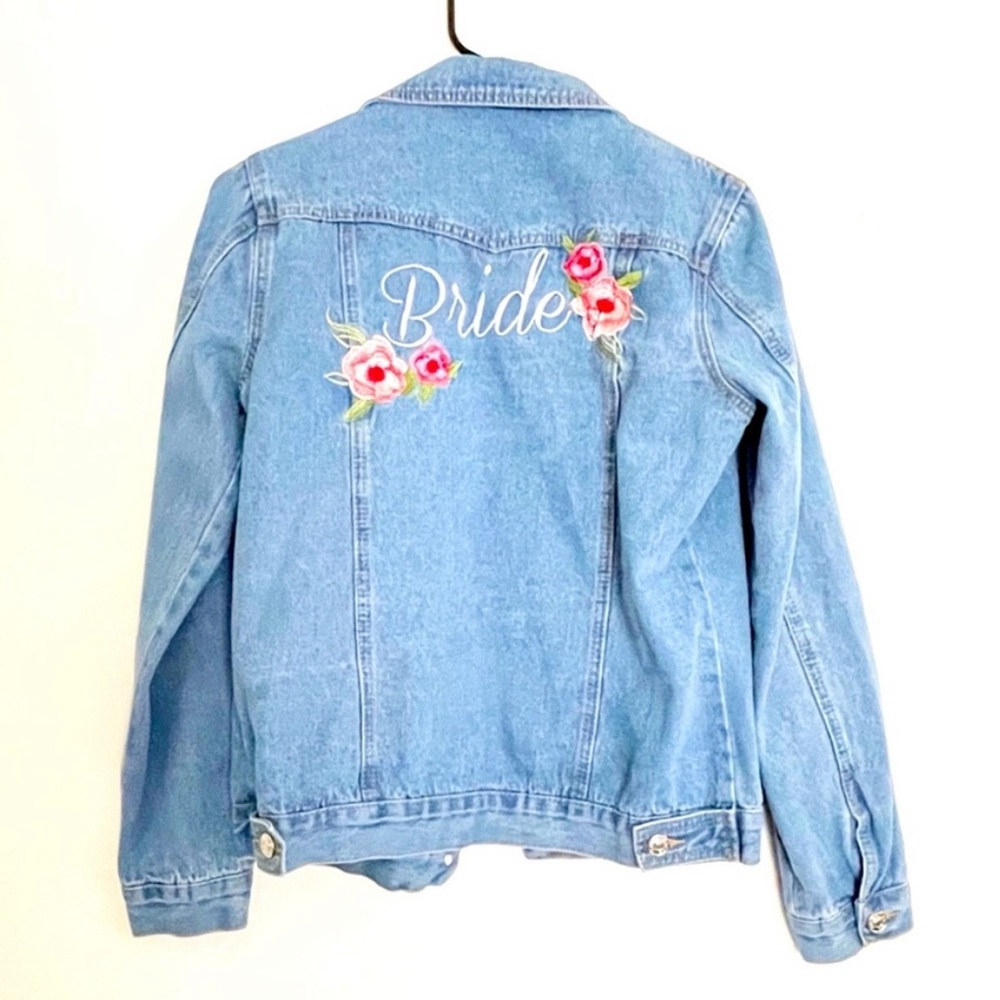 Bride Bundle- Robe and Jean Jacket - Picture 4 of 9